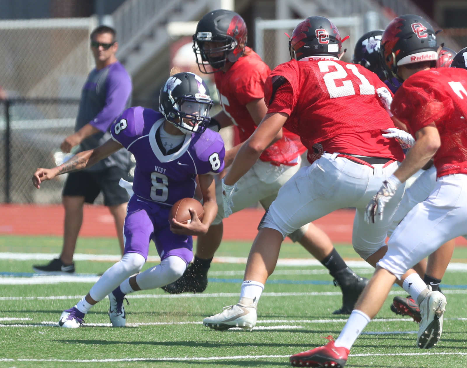 Ocean City Football scrimmage